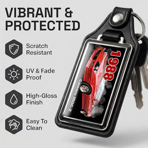 Image of Brotherhood Car Key Chain for Camaro - Classic Models Keychain for Men and Women Gift Key Ring - -
