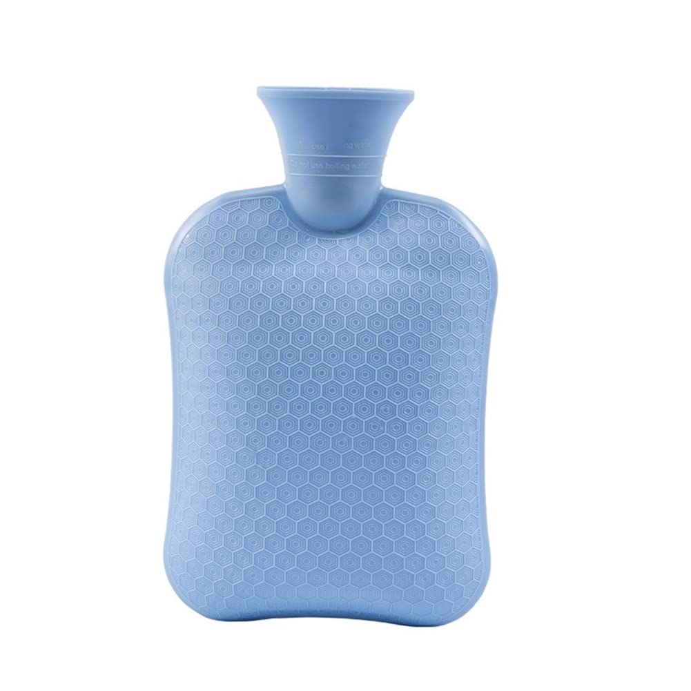 Wärmflasche Warmwasserflasche mit weichem Ärmel 2.0 Liter Warmwasserbeutel for Schmerzlinderung und Schulterwärmekompression und kalte Therapie wiederverwendbar ( Color : A , Größe : 12.5x7.8 inches )