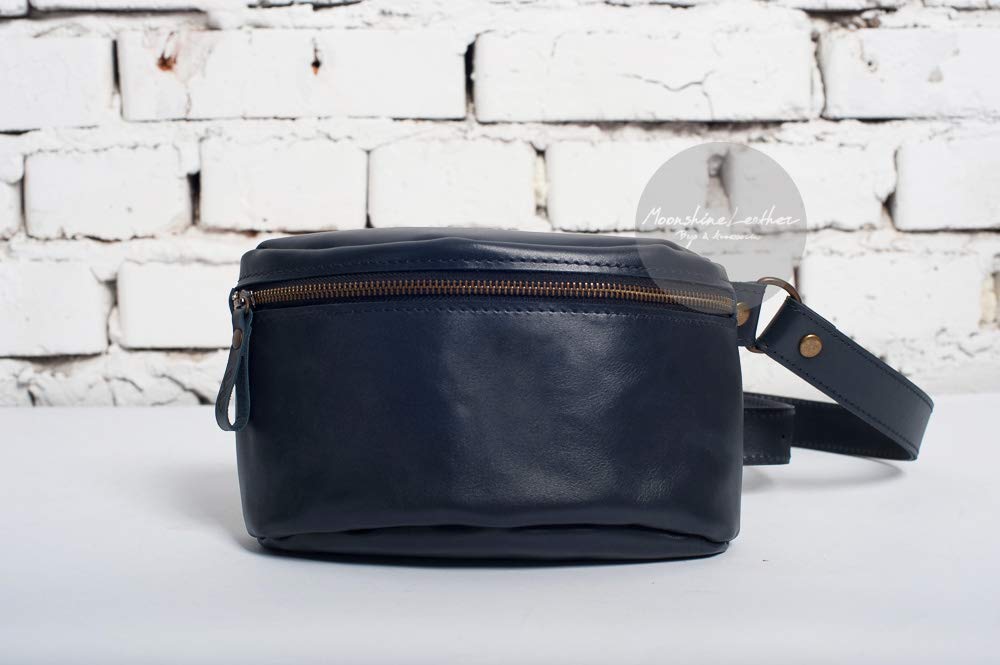 leather crossbody fanny bag