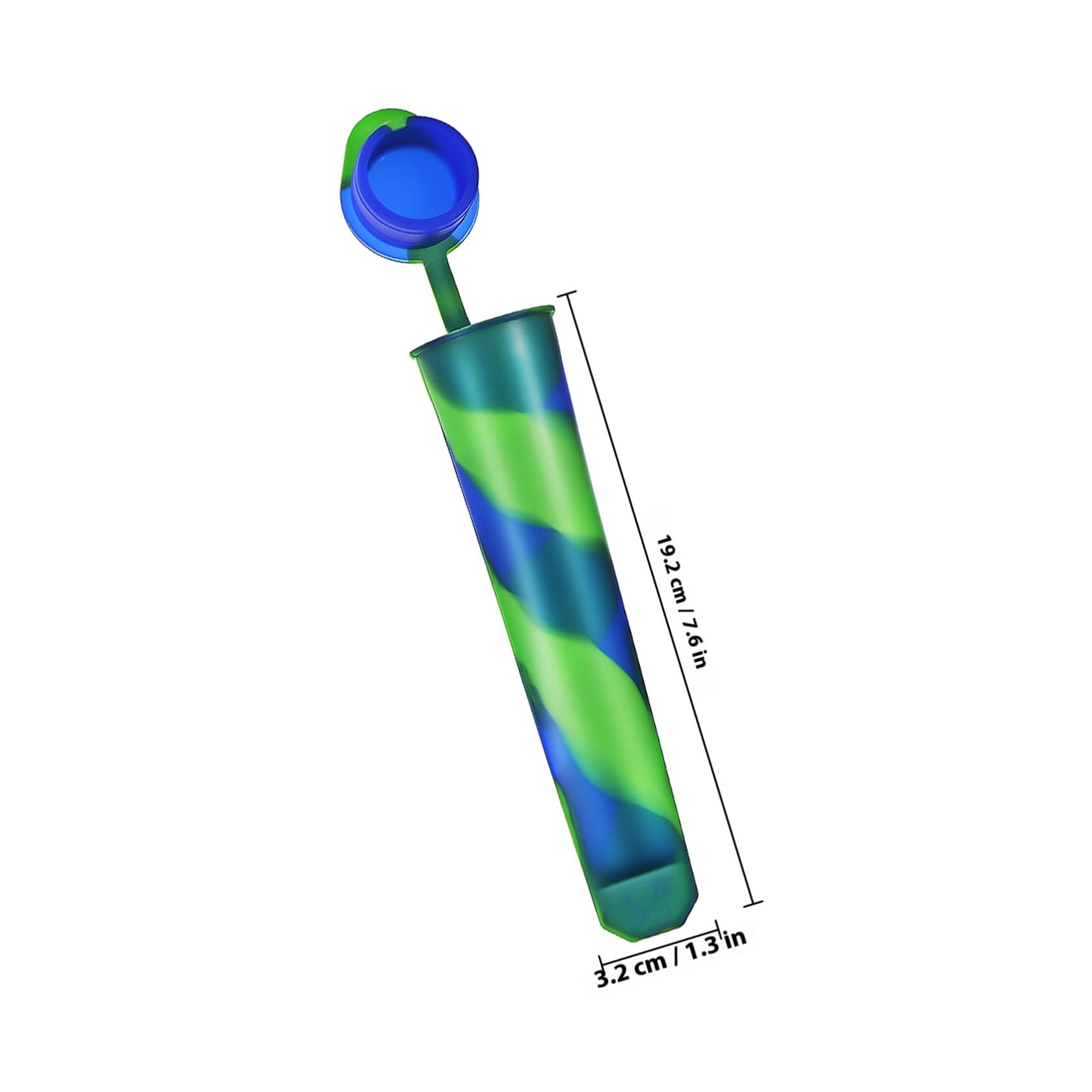 UKCOCO 12 Stück Silikon Eisform für Eis Am Stiel Flexible und Wiederverwendbare Eiscremeformen mit Joghurt Tuben für Sommerurlaub mit Kindern und Erwachsenen