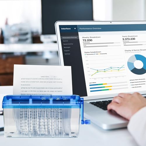 Déchiqueteuse de documents A4 portable pour la maison et l'école - 4