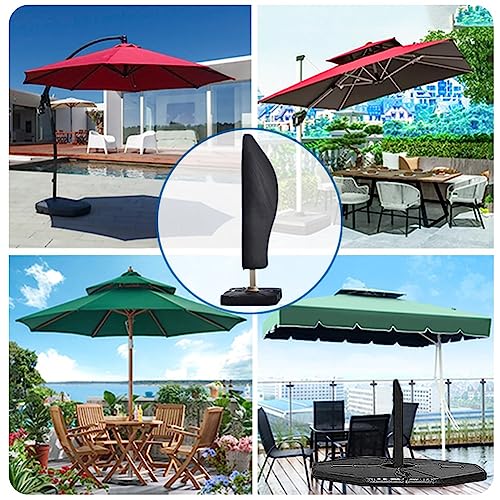 Funda Protectora Para Parasol Sombrilla Excéntrico Grande Funda Para Sombrilla Funda Parasol De Patio Cobertura Sombrilla Playa 210D Oxford Resistente A La Intemperie 205x40/70/50cm ( Tamaño : 265x40/ - imagen 5