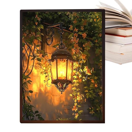 Pintura con luz LED de niveles para iluminar y decorar la cocina o el salón moderno