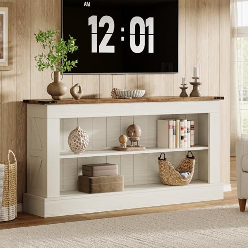 Image of Tribesigns TV Stand, Farmhouse TV Stand for 50-70 Inches TVs