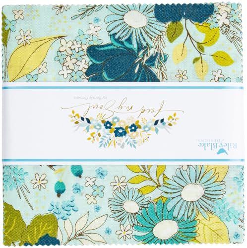Riley Blake Designs Feed My Soul Riley Blake 5-inch Stacker, 42 Precut Fabric Quilt Squares by Sandy Gervais, Assorted