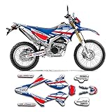 KUNGFU GRAPHICS（カンフー グラフィックス）DIRT BIKE ダートバイク カスタムデカール フルキット ビニールステッカー（ブルー ブラック）適合 YAMAHA ヤマハ WR250X 2008 2009 2010 2011 2012 2013 2014 2015 2016、デザイン番号YMW25RX0820042-KO