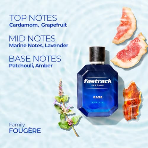 Image of Fastrack Perfume Ease |Scent for Men| 100 ml EDP |Long lasting Smell |Aqua Fragrance| Crafted by European experts|Best gift for Man