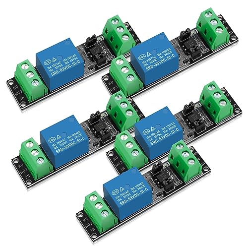APKLVSR Módulo de relé de 3 V de 1 canal con optoacoplador de alto,3V Módulo de relé de aislamiento Control de accionamiento Placa de accionamiento de alto nivel para módulo ESP-82-66