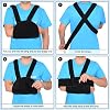 supregear Arm Sling Shoulder Immobilizer for Women & Men, Adjustable Breathable Support Brace for Rotator Cuff, Fracture, Dislocation & Post-Op Recovery, Left or Right Arm, Size Standard, Black