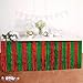 PMU Table Skirt Red/Green Tinsel Foil 9 ft x 29 inch (1/Pkg) Pkg/6 Party Favor Supplies, Party Decoration Fringe Table Skirt, Tinsel Table Skirt, Metallic Table Skirt, Foil Fringe Table Skirt