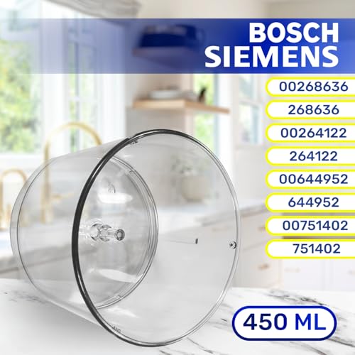 Bol de batidora de mano 450 ml para Bosch y Siemens 00268636 3