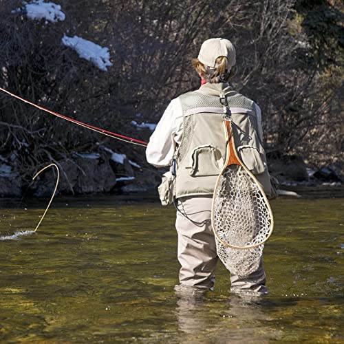 Rubber Fishing Net, Outdoor Fly Fishing Landing Net Clear Rubber Replacement Mesh Bag (120Cm/47.24Inch) #TOP4