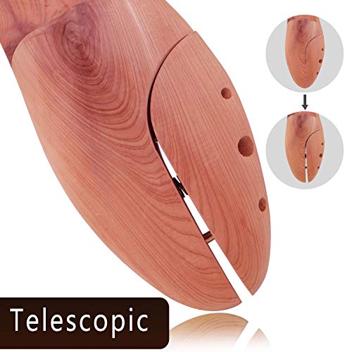 Cedar Space Cedar Shoe Trees for Men, 7.5-14 Sizes Cedar Shoe Trees, 2 Pairs Wooden Shoe Stretcher Tree, 2 Pairs, CS41 -US Size Men8 by Cedar Space - Image 6