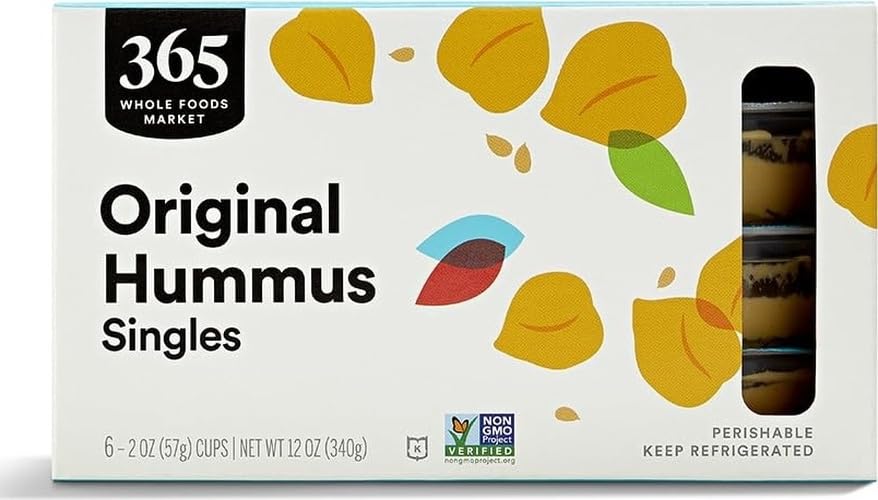 365 by Whole Foods Market Original Single Serve Hummus 6 Count, 12 OZ