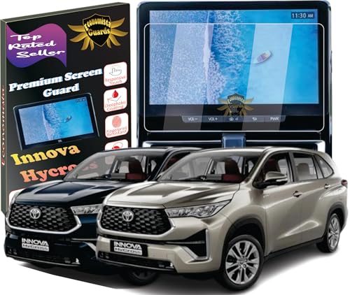 Image of Economista 9H Hardness Car Screen Protector Guard For Infotainment Music system Dashboard ! Scratch & Water Resistant For Premium Protection! Tailored For Toyota Innova Hycross VXO ZX ZXO 10 Inch [ Glossy /Clear ]