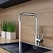 Produktbild Klassische Wasserhahn küche Edelstahl, BONADE Küchenarmatur Spültischarmatur mit Hoher Auslauf(237mm), 360° drehbar Mischbatterie Armatur Küche Gebürstet, G3/8'' Anschlüsse, Lebenslange Garantie