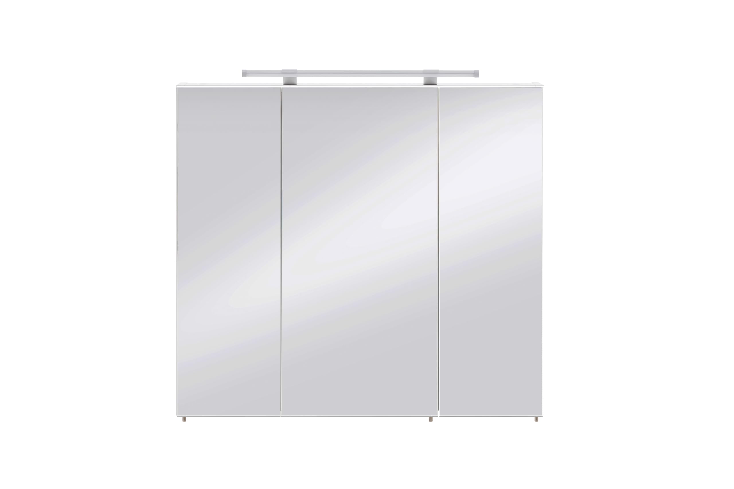 Schildmeyer 125353 Armario con Espejo, a Base de Madera, Blanco, 80 x 75 x 16 cm