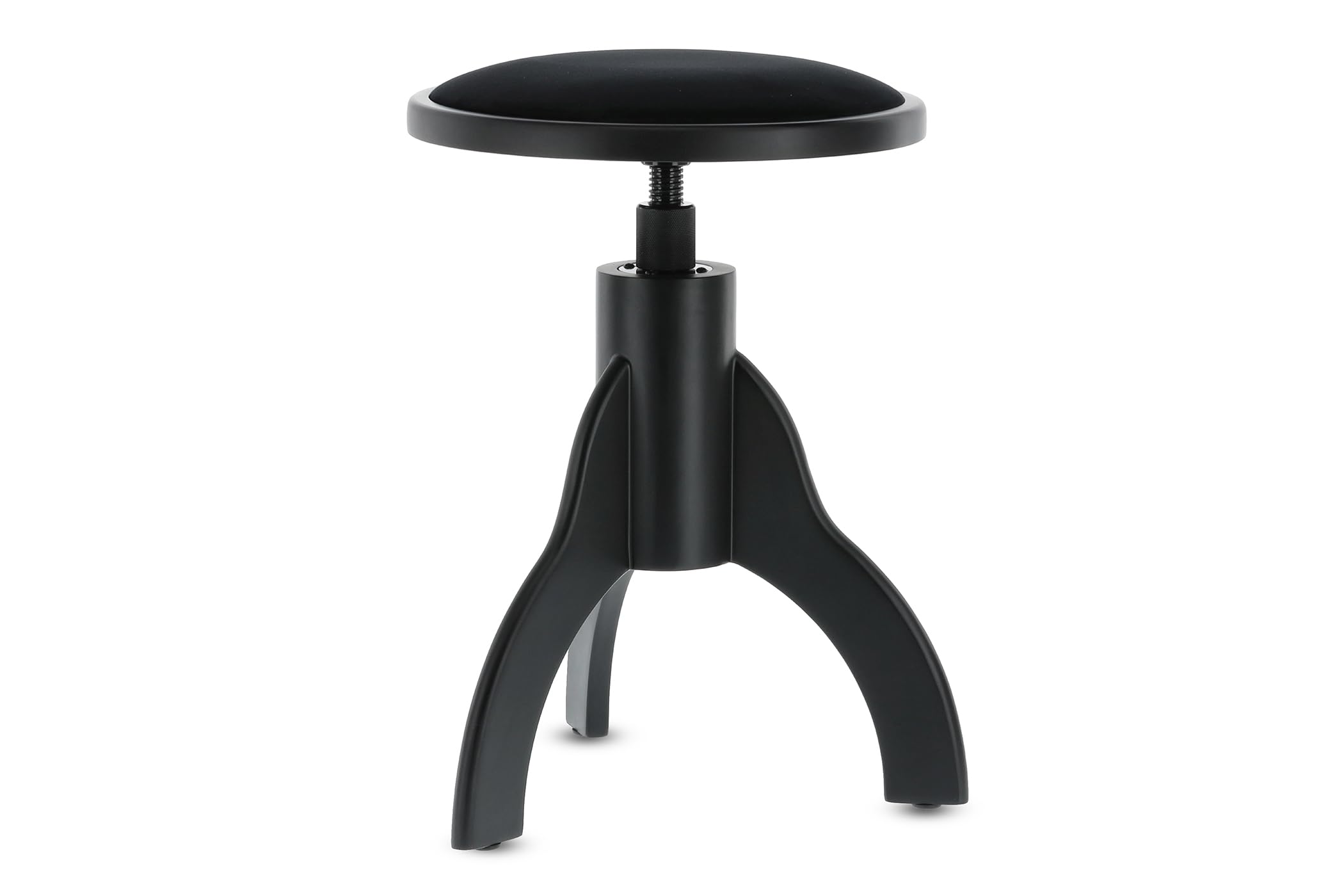 GEWA Silla de Piano, Negro Mate, Asiento Redondo 35 cm