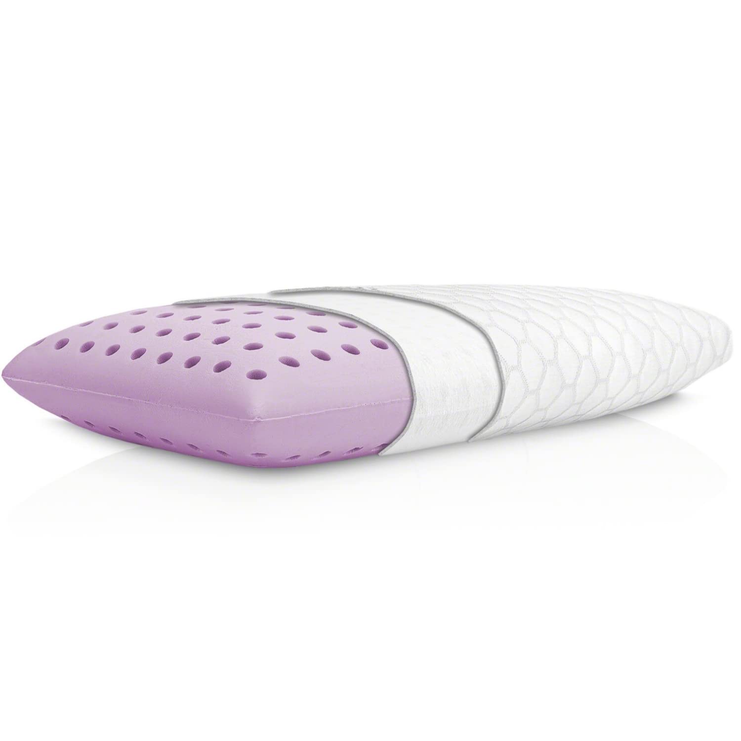 Cuscino in Schiuma HR - Guanciale Letto effetto Acqua - Federa in BioCeramica - Forma tradizionale con estratto di Malva per massimo Relax - Made in Italy
