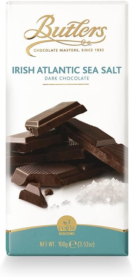 Butlers Irish Chocolates Signature Irish Atlantic Sea Salt Chocolate Bar - 100g MADE IN IRELAND