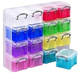 Sortiert Really Use Box 16x0.14ORG01 16er Aufbewahrungsbox, je 0,14 Liter (sortiert)
