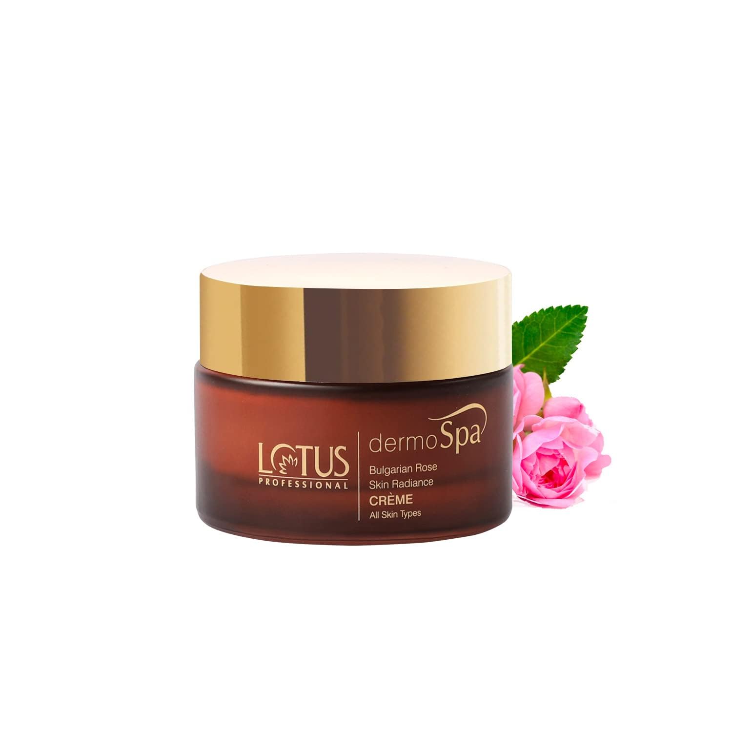 Lotus Herbal Professional Dermo Spa Bulgarian Rose Skin Radiance Creme with SPF20, 50g