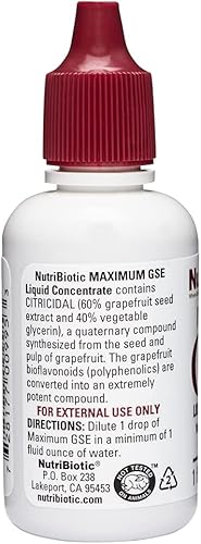 Miniatura 3 de NutriBiotic - Líquido máximo de 1 oz Extracto de semillas de pomelo Concentrado Premium con bioflavonoides Altamente potente, vegano, sin gluten