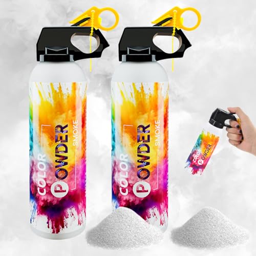 Gender Reveal Fire Extinguisher 2 Pack White Atmosphere Fog for Baby Reveal Photoshoot Video Props...