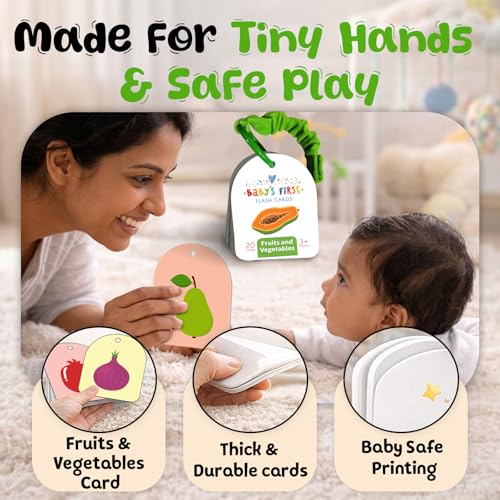 Image of Popcorn Games and Puzzles Flash Cards for Kids (Fruits and Vegetables)