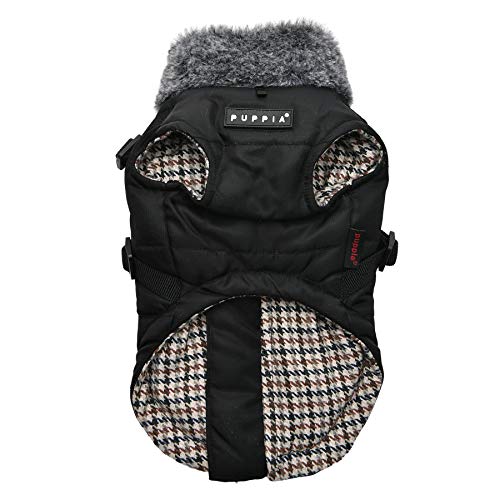 Puppia Dog Coat for small and medium dogs - DONAVAN - cozy warmth and comfort - dog jacket, Black, XXL - Image 2