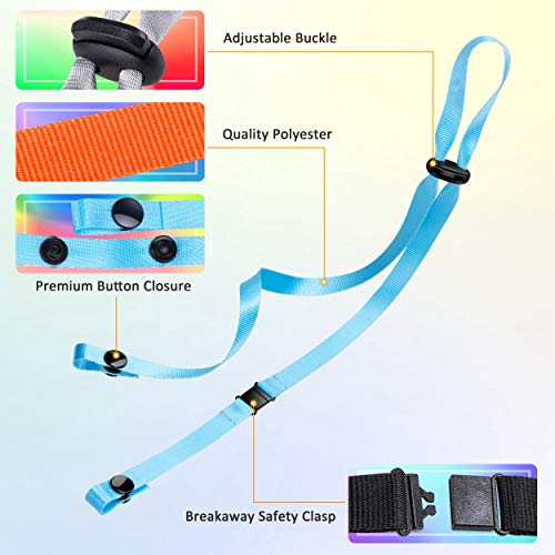 10 Pack Face Mask Lanyards For Kids Adults, Adjustable Mask Lanyard Face Mask Holder Strap With Safety Breakaway Clasp, Multicolor Necklace Holder Strap Great For Outdoors School Office #TOP3