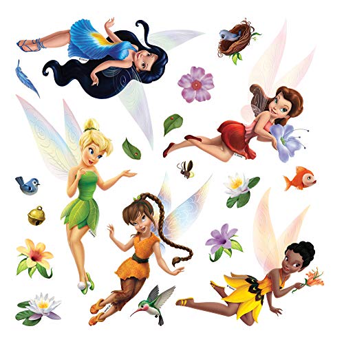 Disney Feen Kinderzimmer Wandstickers, mädchen Wandtattoo ädchen deko von AG Design 30 x 30 cm | DKS 1096