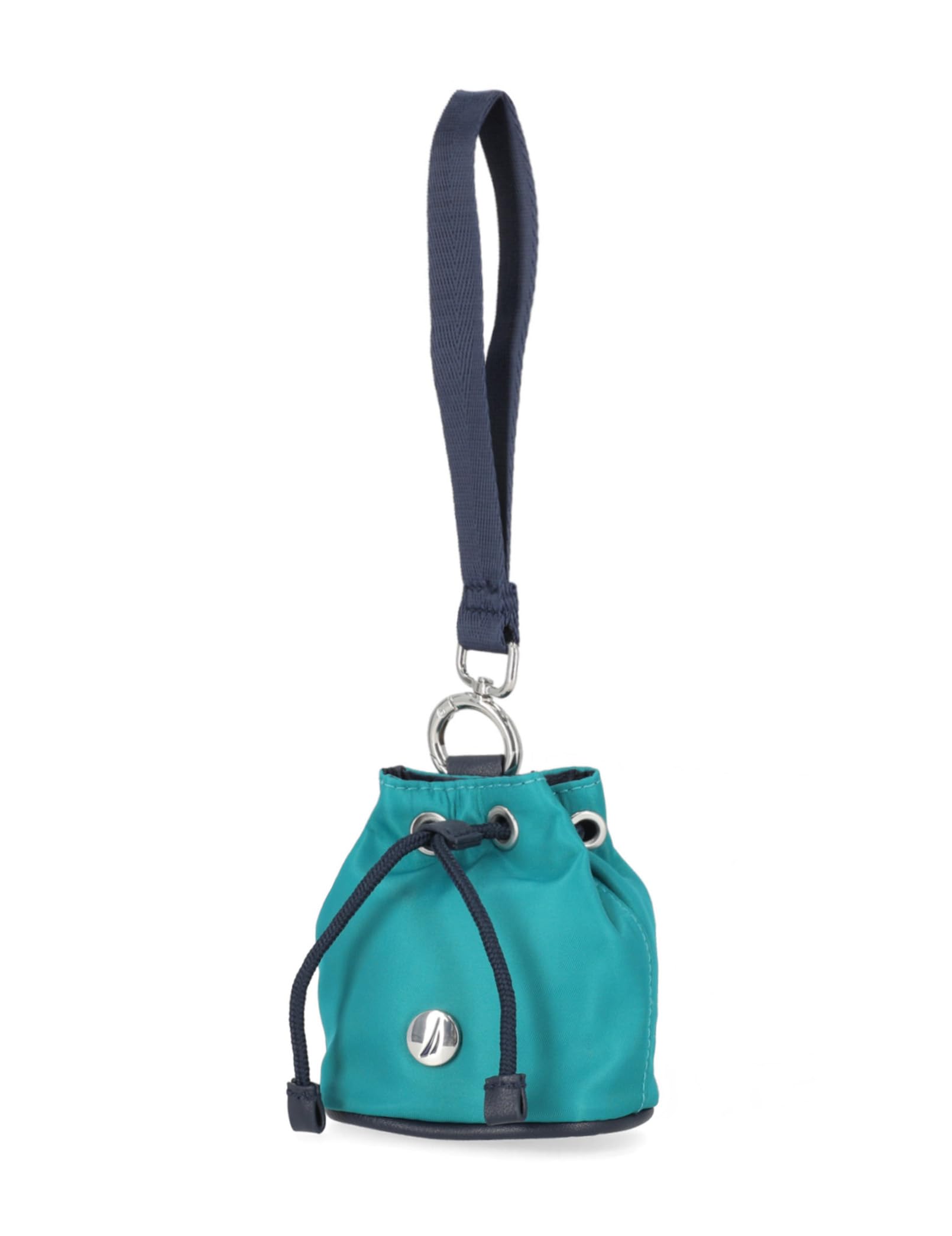 Nautica Sea Spray Drawstring Wallet Coin Purse Mini Pouch Charm with Wristlet, Teal