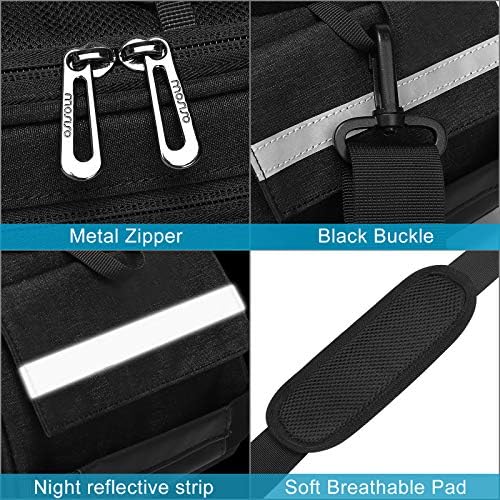 MOSISO Bike Rack Bag, Waterproof Bicycle Trunk Pannier Rear Seat Bag Cycling Bike Carrier Backseat Storage Luggage Saddle Shoulder Bag