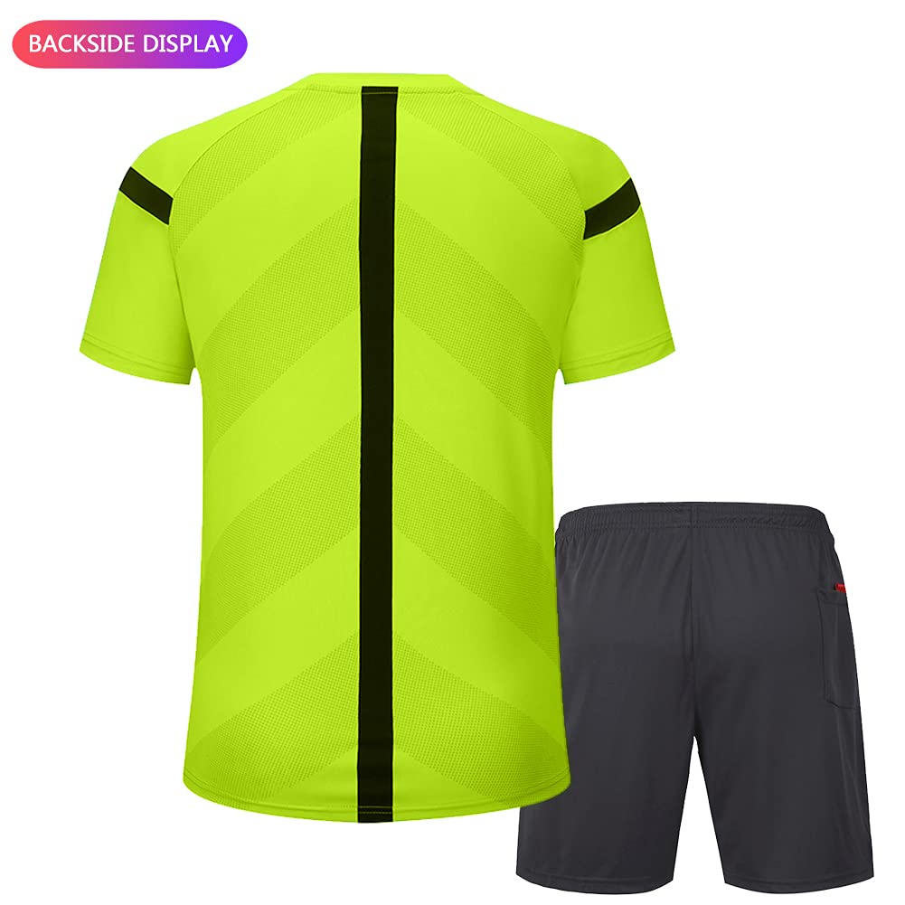 Shinestone - Maillot d’arbitre de football à manches courtes .