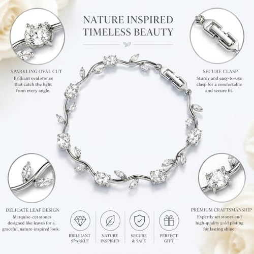 Image of Aurie Tulip Bracelet for Women & Girls | Anti Tarnish Stainless Steel Floral Bracelet |Party and Daily Wear Jewellery