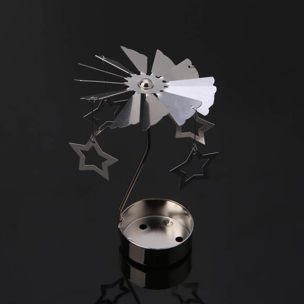Yanwuwa B Rotary Holder Candleholder Metal Tea Light Stand For Wedding Home Table Decor Holiday Favor Christmas Table Centerpieces