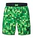 Mojang Minecraft Big Boys Swim Trunk,Green, Black,M (8/10)