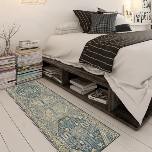 Alfombra para decoración del hogar verde oscuro para un pasillo acogedor 3