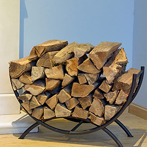 Range-bûches en métal pour cheminée extérieur jardin support bûches - 7