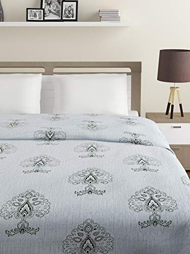 Image of Swayam Double Size AC Comforter | 254 cm X 228 cm | Beige, 150 GSM | Comes with Health Layer : Prevents oozing Out of Fibre