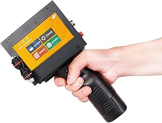 XHJL Handheld Inkjet Printer Gun Portable Code Printer with 4.3 Inch Touch Screen Label/Barcode/Date/Variable Code/Variable Text/Logo Maker Machine,600DPI,Printing Height 0.07-0.5 Inch (Printer)