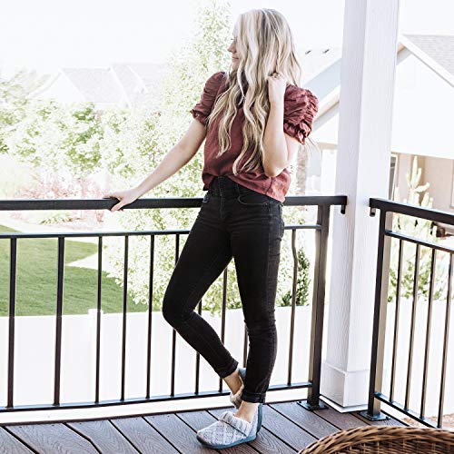 LongBay Women's Warm Bootie Slippers Winter Memory Foam House Shoes for Indoor Outdoor2