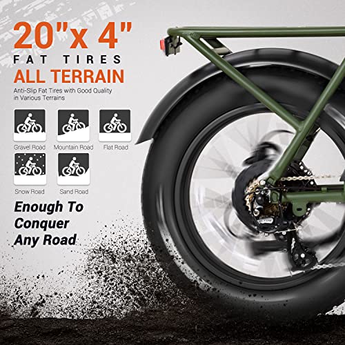 Addmotor M-81 Electric Bike For Adults, 105 Miles, 48V 20Ah Removable Samsung Battery Ul Certified, 750W Long-Tail Cargo Electric Bicycle, 20"X4" Fat Tire Ebike, 7 Speeds, Suspension Fork (Carrot) #TOP4