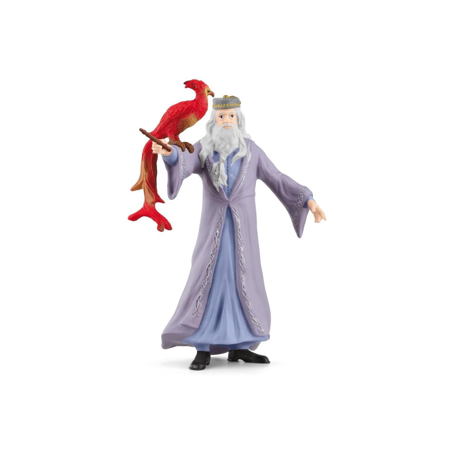 Schleich Harry Potter - Albus Dumbledore & Fawkes the Phoenix Figurines - 2 PC Harry Potter Set - Wizarding World Collectible Figures for Kids and Adults - Toys for Ages 6+ | 42637