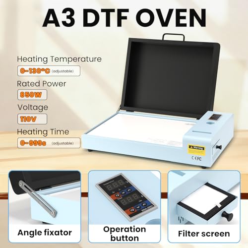 Image of FAFAIR R1390 DTF Printer, DTF Printer Machine with White Ink Mixing System & Auto Clean, High-Speed T-Shirt Printing Machine, Custom Printing and DIY Design for Apparel Shoes Hats (R1390+Oven)