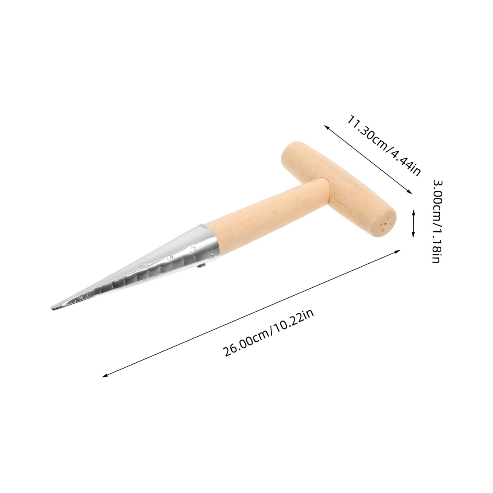 Didiseaon 4 Pezzi Attrezzo da Dibber Inossidabile con Strumento Pratico per Trapiantare Piante Puncher per Giardinaggio Ergonomico e Facile da Usare