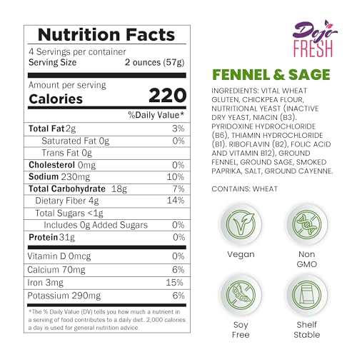 image for Dojo Fresh Fennel and Sage Plant Protein Mix – Plant Based Meat Alte