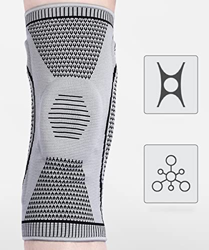 BAAD Joelheira de compressão Joelheira de Compressão Profissional unissex, caneleira de comprimento