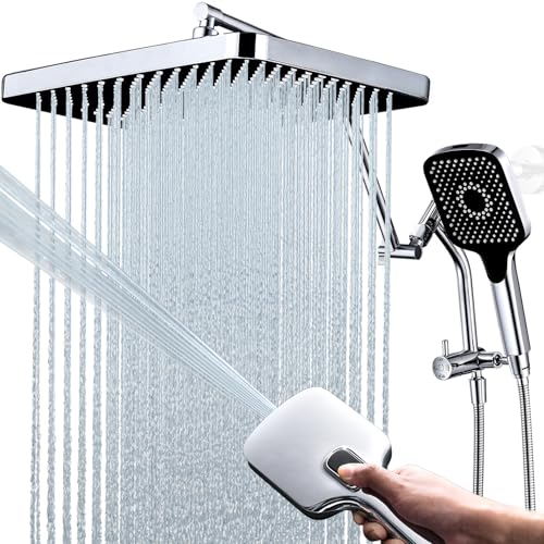 V-Frankness 13 Inch Rain Shower Head with Handheld Combo
